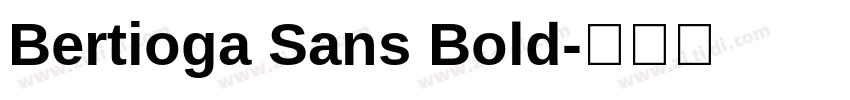 Bertioga Sans Bold字体转换
